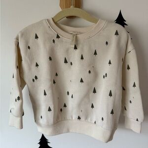 Rylee + Cru Trees Relaxed Sweatshirt - Ivory - 12-18 Months